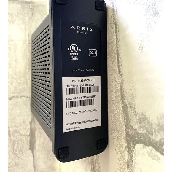 EUC Arris Surfboard Docsis 3.1 Internet and Voice Cable Modem T25 - Picture 3 of 4